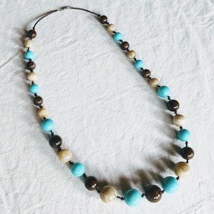 Midmod Resin Bead Necklace